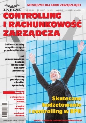 Controlling i Rachunkowość Zarządcza nr 1/2006 - 