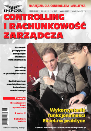 Controlling i Rachunkowość Zarządcza nr 10/2007 - 