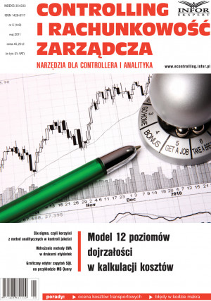 Controlling i Rachunkowość Zarządcza nr 5/2011 - 