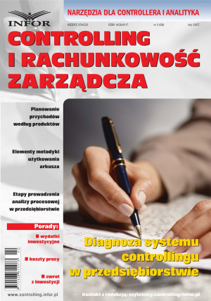 Controlling i Rachunkowość Zarządcza nr 2/2007 - 