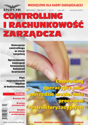 Controlling i Rachunkowość Zarządcza nr 3/2006 - 