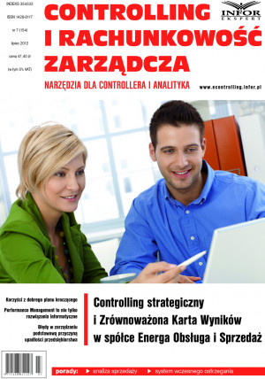 Controlling i Rachunkowość Zarządcza nr 7/2012 - 