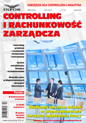 Controlling i Rachunkowość Zarządcza nr 4/2008 - 