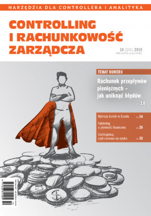 Controlling i Rachunkowość Zarządcza nr 10/2019 - Rachunek przepływów pieniężnych