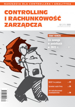 Controlling i Rachunkowość Zarządcza nr 12/2020 - Co nowego w podatkach w 2021 r.