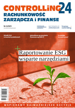 Controlling i Rachunkowość Zarządcza nr 5/2023 - Raportowanie ESG wsparte narzędziami